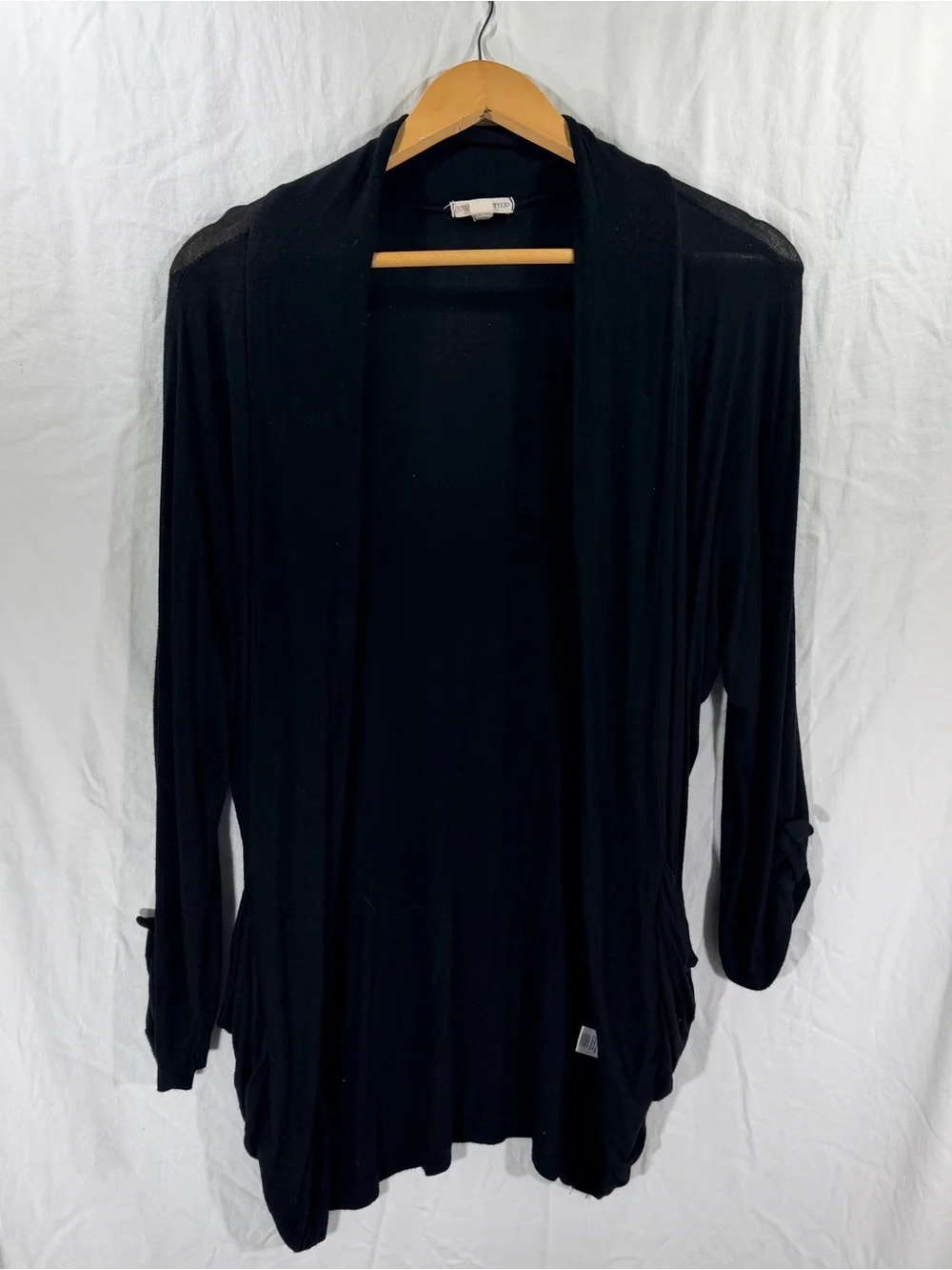 Zenana Outfitters Black Open Cardigan Top